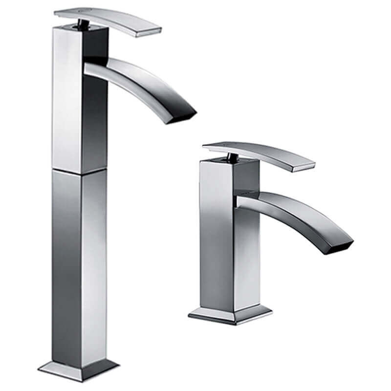 foto del prodotto jacuzzi set miscelatori lavabo alto bidet rubinetteria glint ottone cromato per piletta clik clak