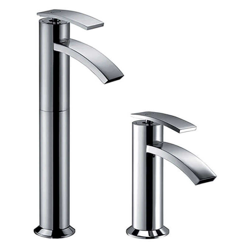 foto del prodotto jacuzzi set miscelatori lavabo alto bidet rubinetteria ray ottone cromato per piletta click clack