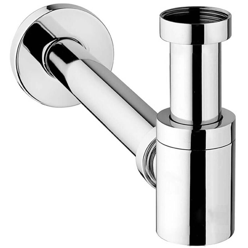 foto del prodotto jacuzzi sifone tondo basso minimale a bottiglia d arredo rubinetteria