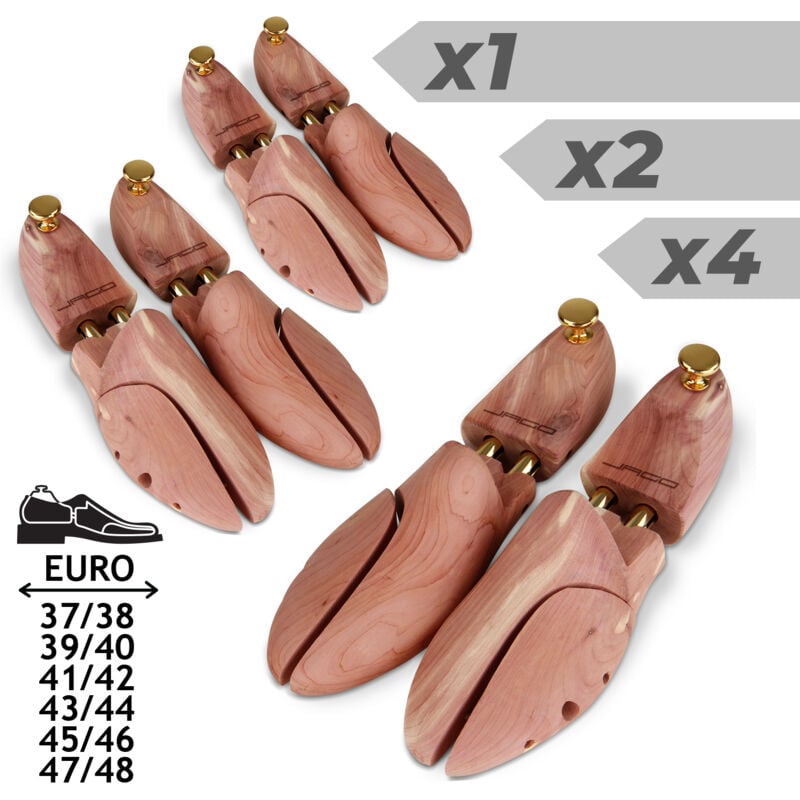 foto del prodotto jago forma per scarpe in legno di cedro taglia 39 40, 1 paio, allungabile, con doppia molla, per donne uomini allargascarpe, tendiscarpe