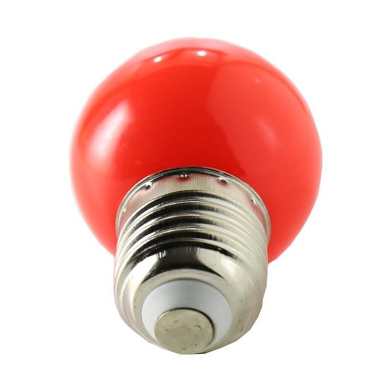 foto del prodotto jandei colore lampadina a led 1w e27 rosso bulbo led e27 colori