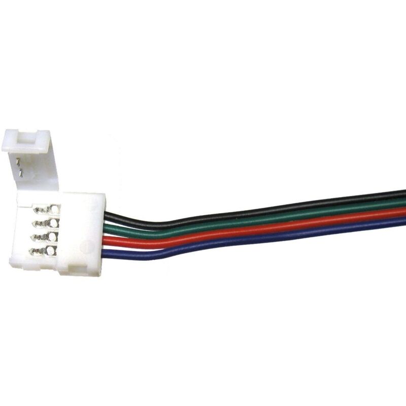 foto del prodotto jandei connettore rgb 10mm union 4 contatti cavo accessori led multicolore da 15 cm