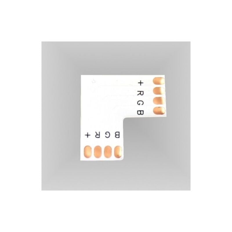 foto del prodotto jandei connettore rgb a 90 gradi 10 mm per pacchetto led 10 unit accessori led multicolore