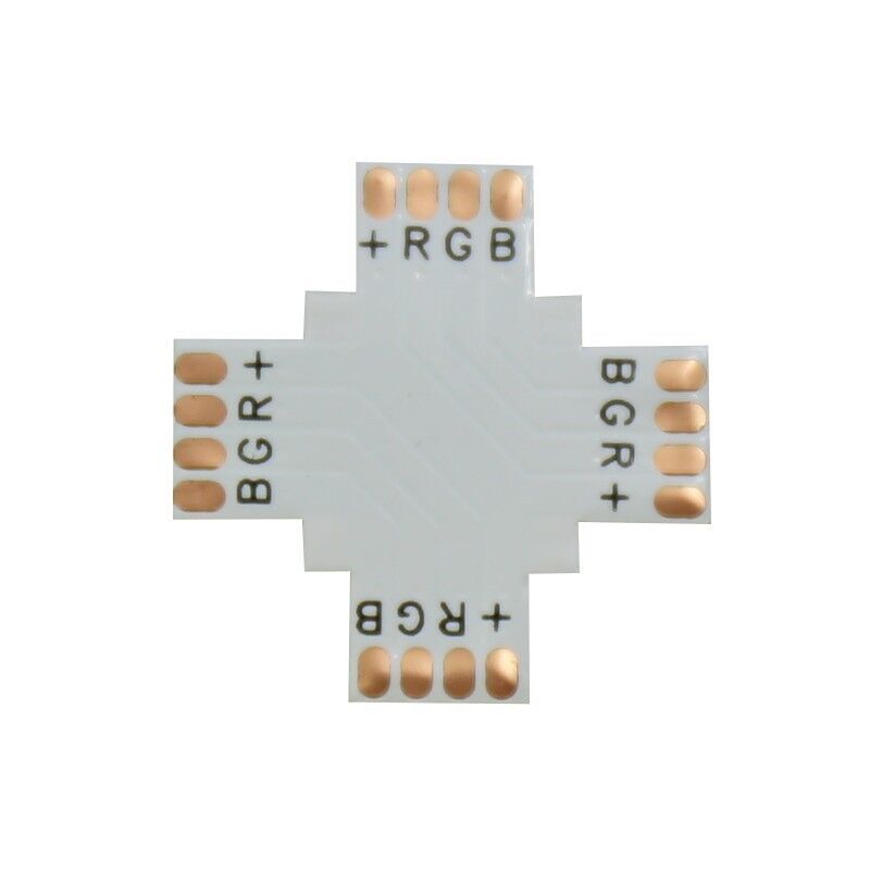 foto del prodotto jandei connettore rgb cruz da 10 mm da 10 mm per pacchetto led 10 accessori led multicolore ud