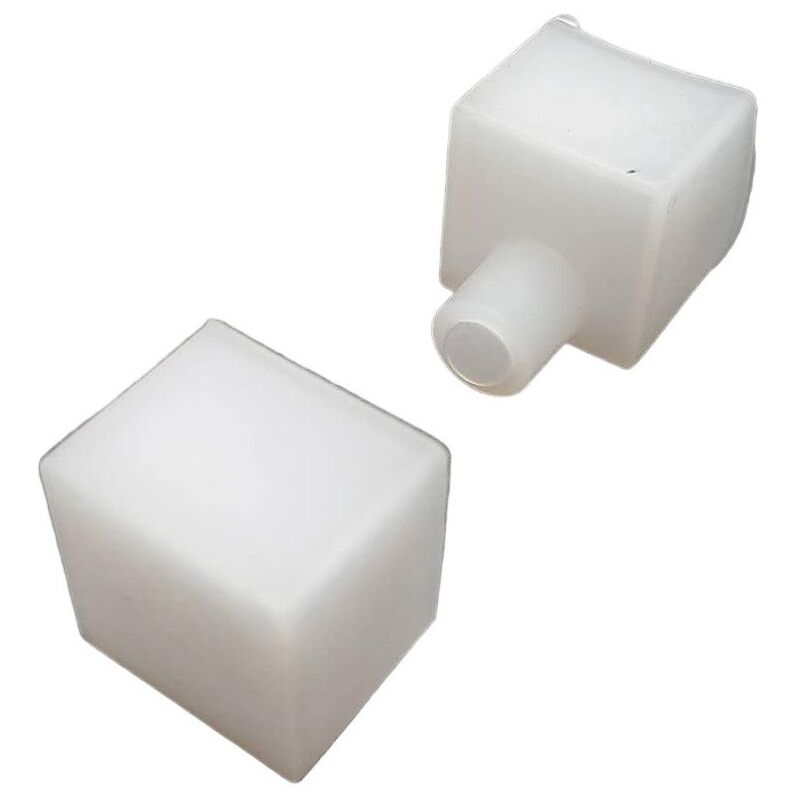 foto del prodotto jandei coppia di tapas per profili di silicone quadrato flessibile di profili di silicone flessibile 16x16mm