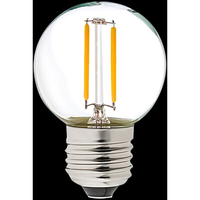foto del prodotto jandei filamento di lampadina esterna g45 qualico 1w e27 plastica 2 filamenti interni filamenti led e27 filamento