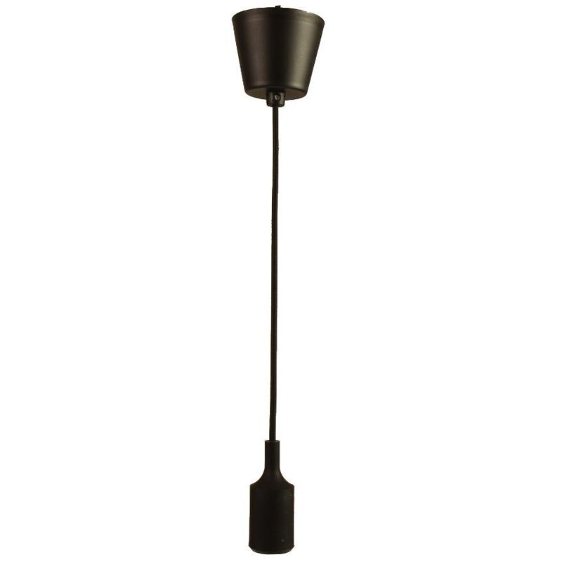 foto del prodotto jandei lampada a ciondolo di base, cavo e portimparas filo nero e27 lampada di plastica