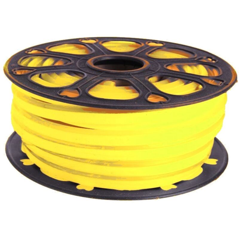 foto del prodotto jandei led neon flescibile semplice 12v lemon giallo giallo 6 mm cut 1 cm 100 led meter 12w 25m neon 12v 12v 6 mm cut 1 cm