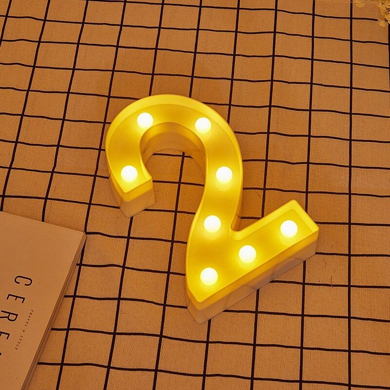 foto del prodotto jandei led numero led 2 alticimento bianco lighio 22cm a pilas 2aa lettry