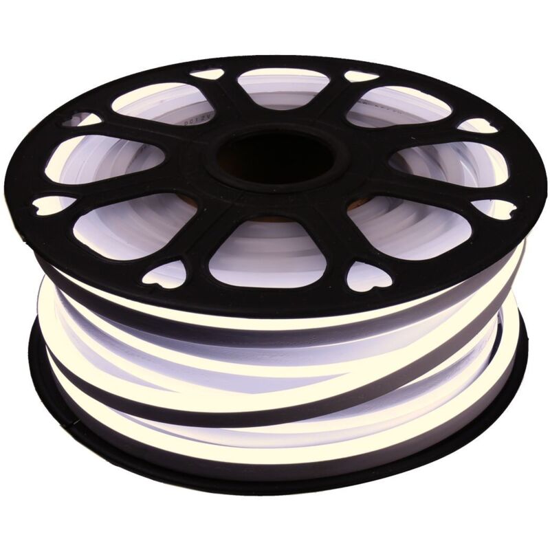 foto del prodotto jandei led semplice semplice 12v 4200k 8mm cut 1 cm 100 led metro 12w 25m neon 12v 12v 8mm cut 1 cm