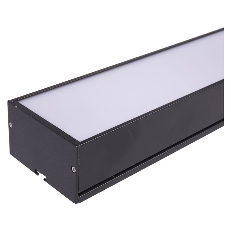 foto del prodotto jandei striscia lineare in alluminio 36w 1180x70mm surface hang 4200k ip20 black frame