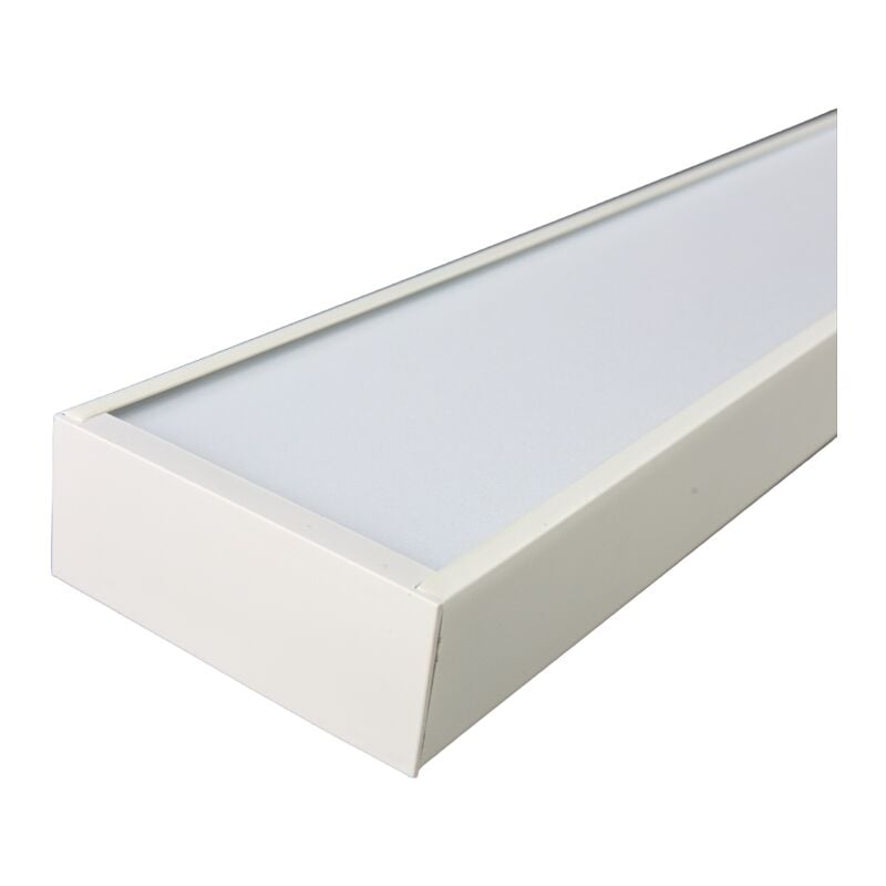 foto del prodotto jandei striscia lineare in metallo 48w 1200x100mm sospeso 4200k ip20 striscia a led bianca