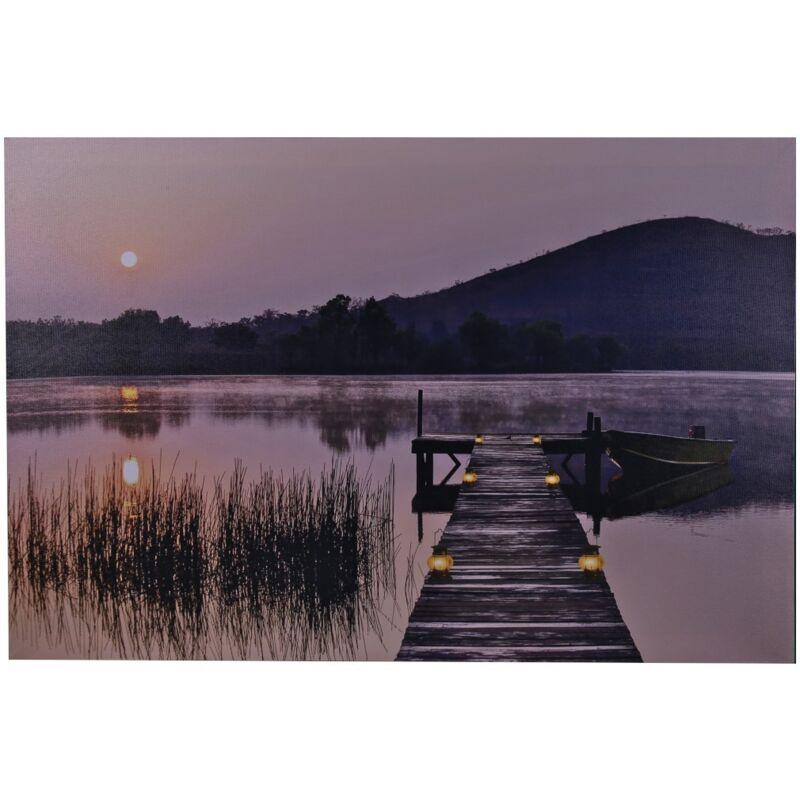 foto del prodotto jandei tabella con 7 dusk a led nell incorporare 60 x 40, 2 pilas aa led cadres