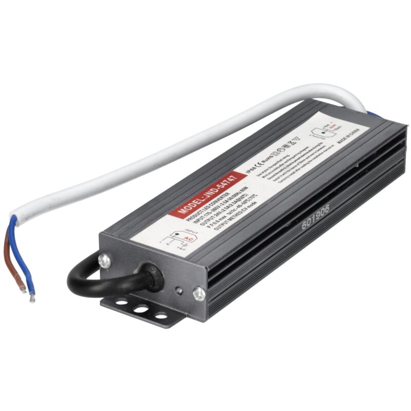 foto del prodotto jandei transformer 24v 2.5a 60w slim esterno ip67 transformer