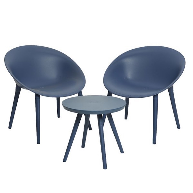 foto del prodotto jardideco salotto marbella 3 pezzi blu