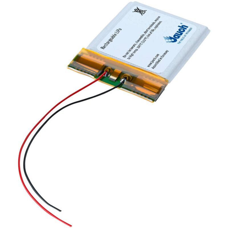 foto del prodotto jauch quartz lp503040jh batteria ricaricabile speciale prismatica con cavo lipo 3.7 v 600 mah