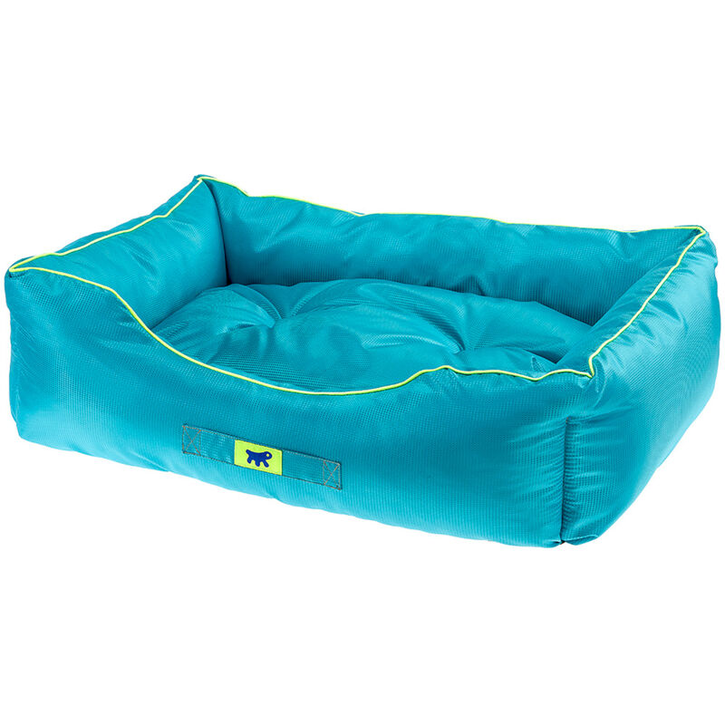 foto del prodotto jazzy divanetto morbido in tessuto tecnico per cani. varie misure e colori. . variante 60 misure 66 x 50 x h 20 cm azzurro ferplast