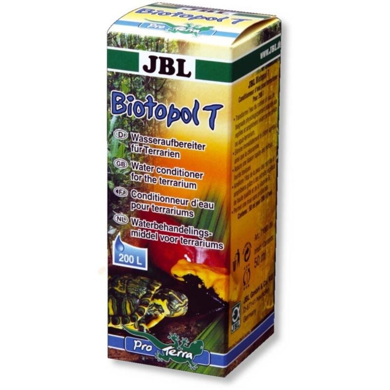 foto del prodotto jbl biotopol t 50ml biocondizionatore per terrari