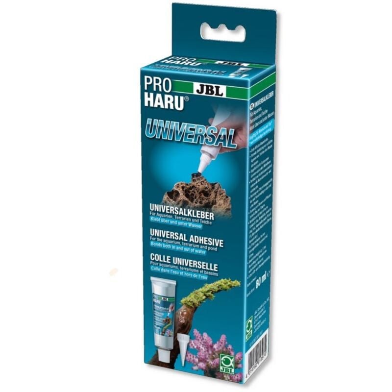 foto del prodotto jbl pro haru universal 80ml collante universale per impermeabilizzare, incollare e fissare vetri e decorazioni