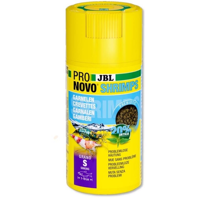 foto del prodotto jbl pronovo shrimps grano s 100ml granulato per caridine e gamberetti