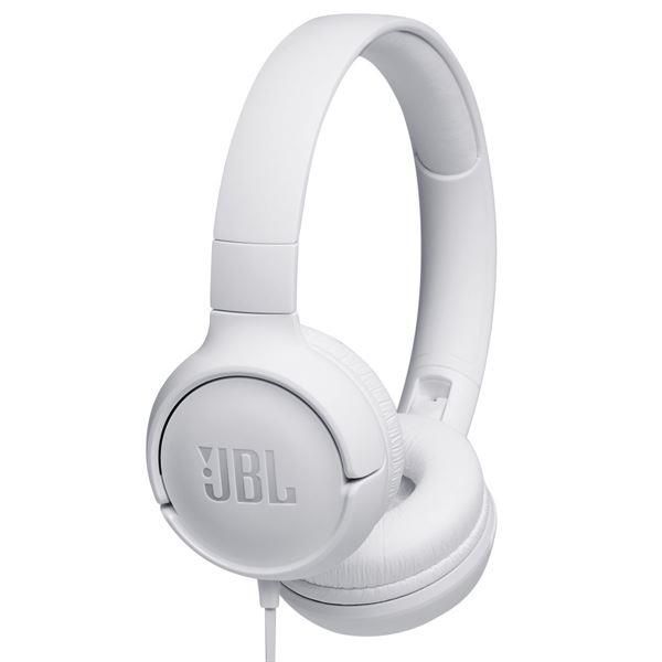 foto del prodotto jbl tune 500 cuffie cablato a padiglione musica bianco