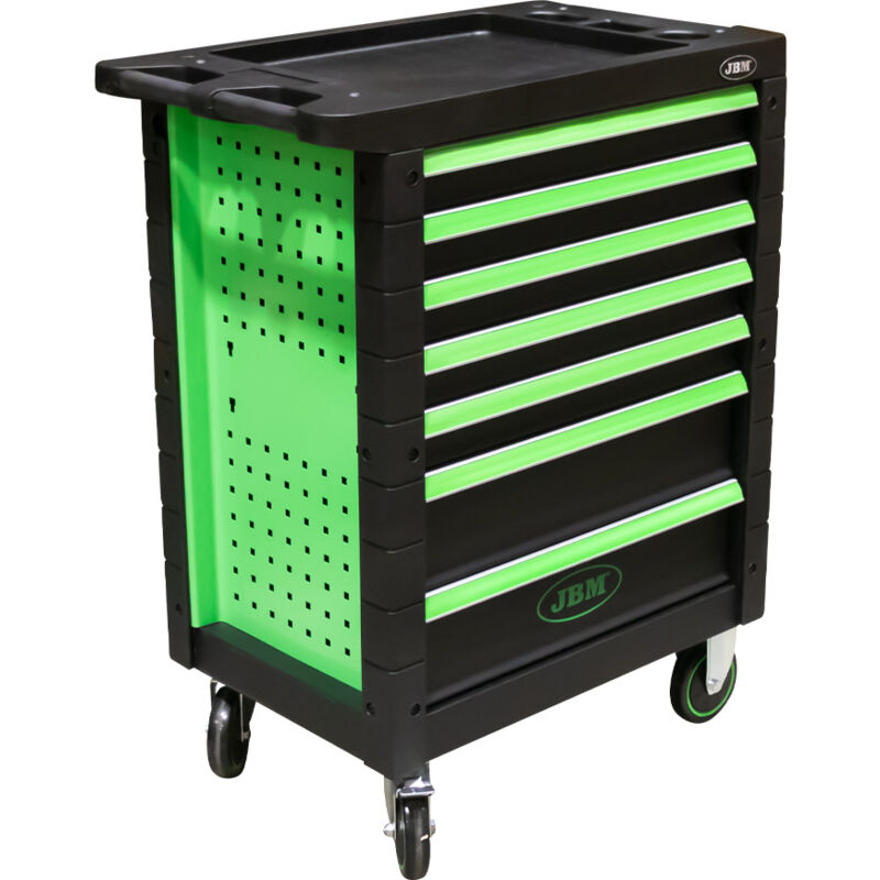 foto del prodotto jbm carrello portautensili porta attrezzi officina 7 cassetti senza utensili
