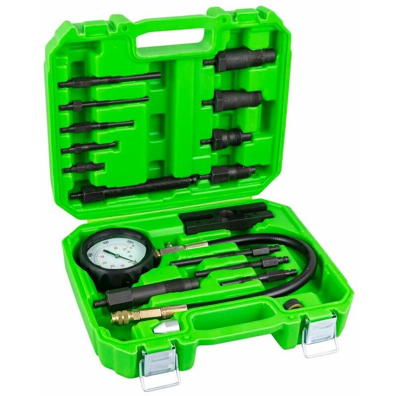 foto del prodotto jbm - tester di compressione cilindri per motori diesel camion 0-70 bar 18pz