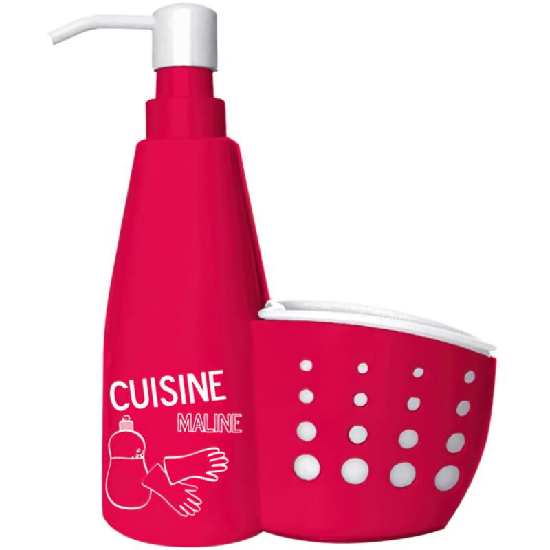 foto del prodotto je cherche une idee cmkb5600 dispenser con supporto, plastic, viola rosa blu verde, 15 x 7 x 20.5 cm