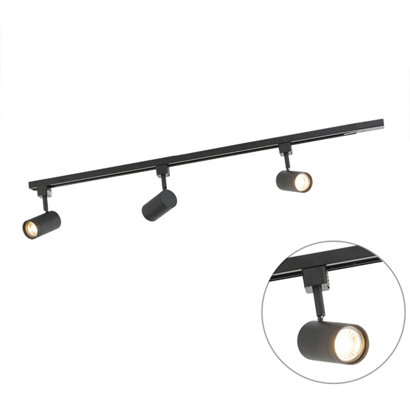 foto del prodotto jeana moderno acciaio nero oblungo gu10 max. 3 x 5 watt qazqa