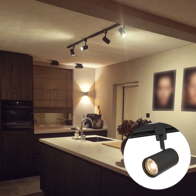 foto del prodotto jeana - moderno - acciaio - nero - oblungo gu10 max. 4 x 5 watt - qazqa