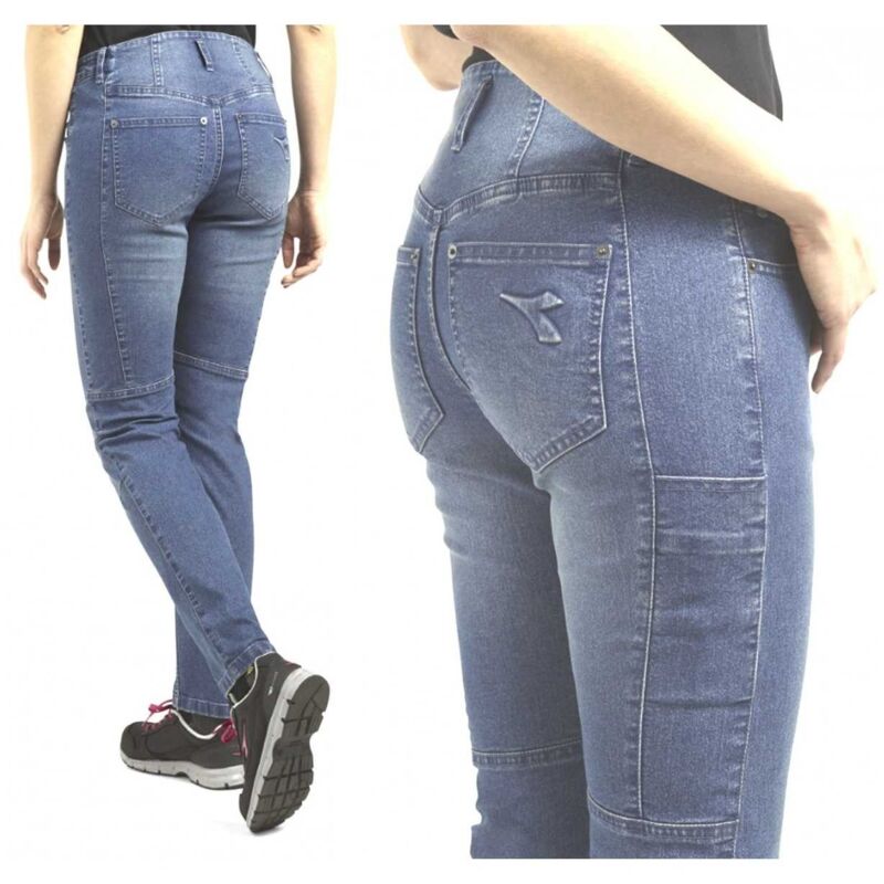 foto del prodotto jeans da lavoro da donna diadora stone athena blue 38