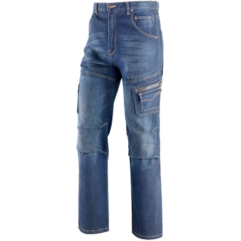foto del prodotto jeans da lavoro elasticizzati neri rider multitasche 52 eu 