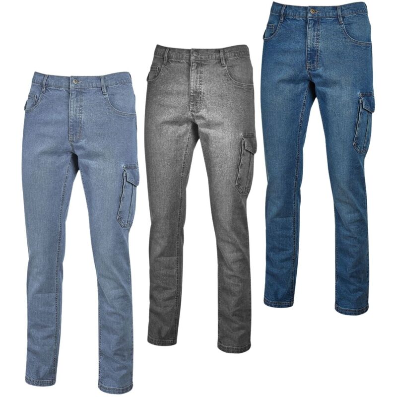 foto del prodotto jeans da lavoro elasticizzato u power jam slim fit blue m