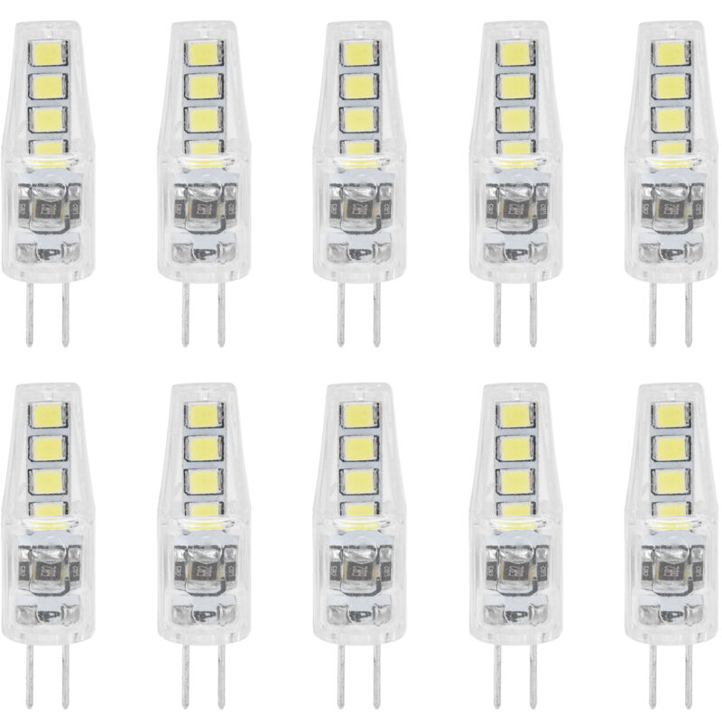 foto del prodotto jeffergarden 10 pezzi g4 8led luce 2835 chip lampada 2w 360 angolo pc lampadina per ufficio domestico 220vluce bianca