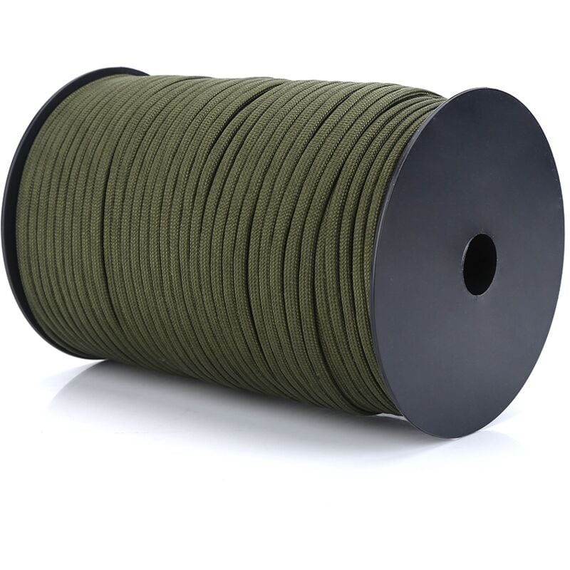 foto del prodotto jeffergarden 550 cordino riflettente paracord per paracadute, 9 fili, 100 m verde militare 