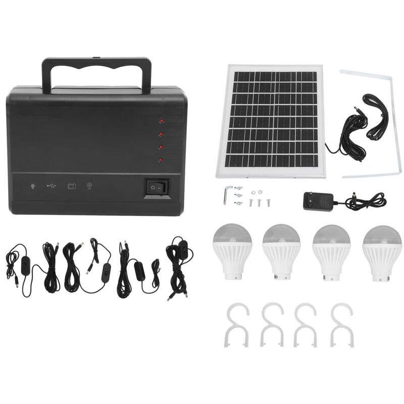 foto del prodotto jeffergarden centrale elettrica portatile 5000mah generatore solare esterno power bank per campeggio viaggio festa emergenza spina ue 100 240 v