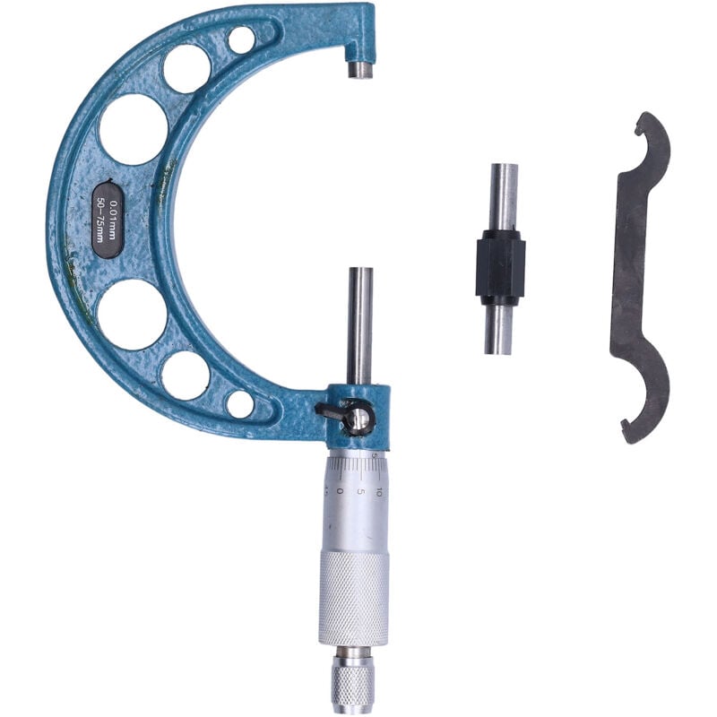 foto del prodotto jeffergarden eosnow micrometro esterno strumento per la misurazione dello spessore ad alta precisione in acciaio inossidabile con chiave 0,01 mm