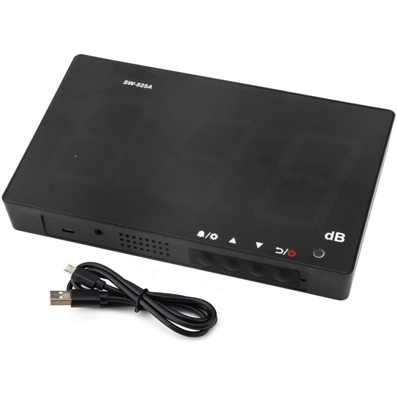 foto del prodotto jeffergarden eosnow sw 525a fonometro digitale con display lcd montato a parete usb 30 130 db
