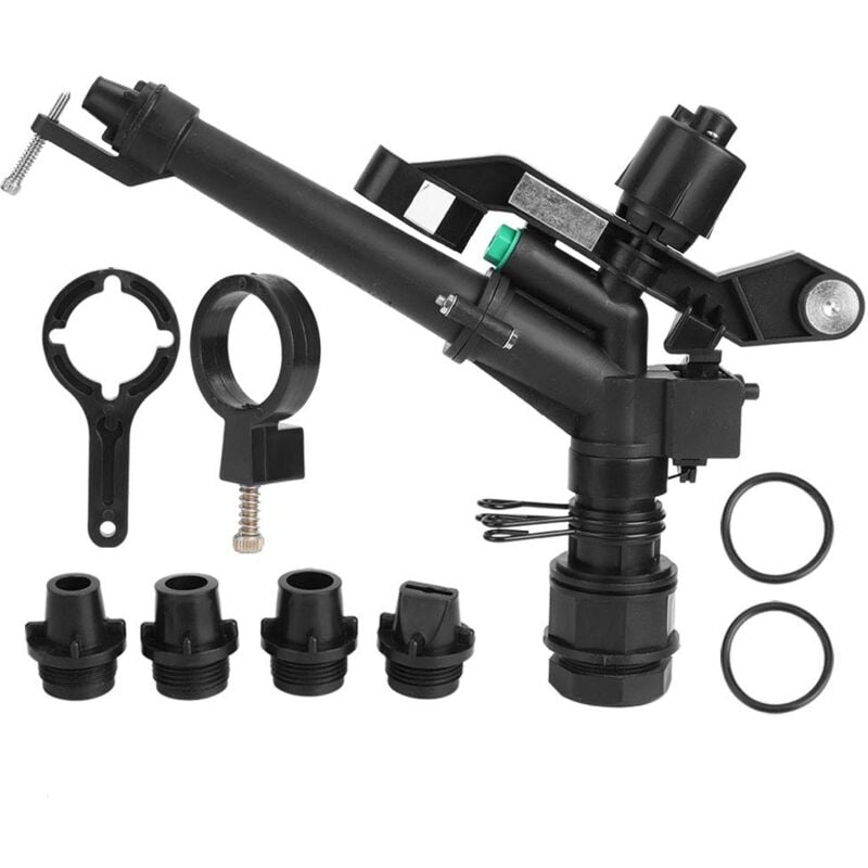foto del prodotto jeffergarden irrigazione agricola con irrigatore a braccio oscillante rotante a 360 gradi con filettatura femmina dn25 da 1,5 a 1 pollice