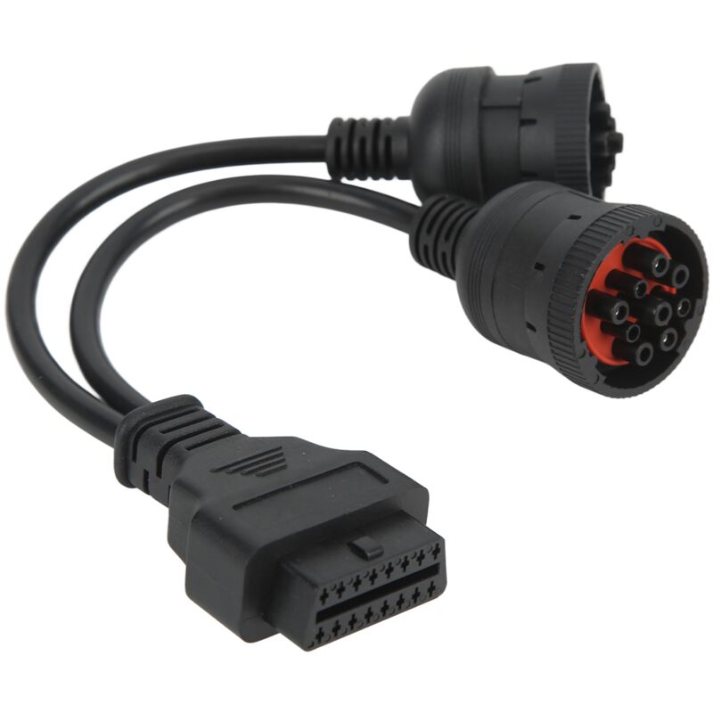 foto del prodotto jeffergarden j1708 6 pin j1939 9 pin a obd2 16 pin femmina adattatore cavo diagnostico a y per camion diesel pesanti autobus rimorchi