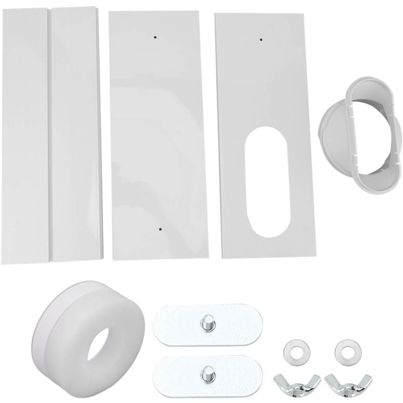 foto del prodotto jeffergarden kit di sfiato per finestra del condizionatore d aria installazione semplice in pvc accessorio per finestra del condizionatore d aria