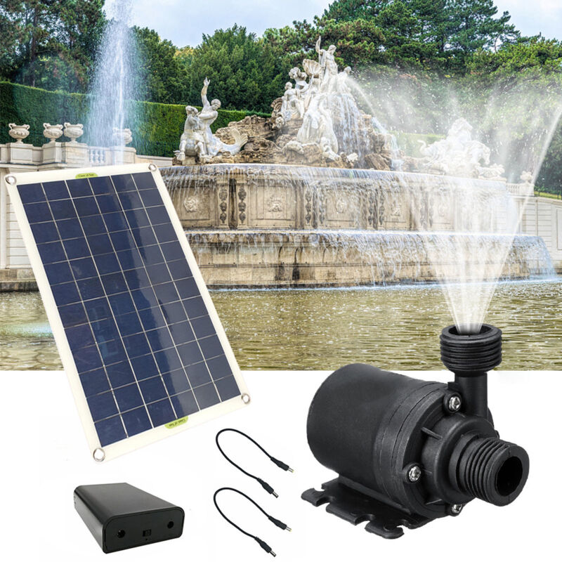 foto del prodotto jeffergarden kit pompa fontana solare 20w alimentato a pannello sommergibile ad acqua a basso rumore 12v per bagno per uccelli stagno per pesci