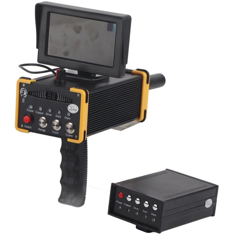 foto del prodotto jeffergarden metal detector con display scanner remoto ad ampio raggio da 1000 m rilevatore di rame, argento e orospina ue 100 240 v