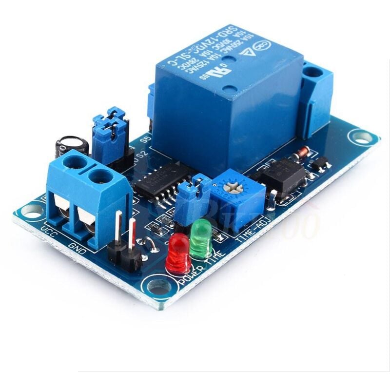 foto del prodotto jeffergarden modulo rel ritardato, trigger a circuito normalmente aperto pratico per 30 v 10 a cc 5,5 3 cm 12 v cc 250 v ca