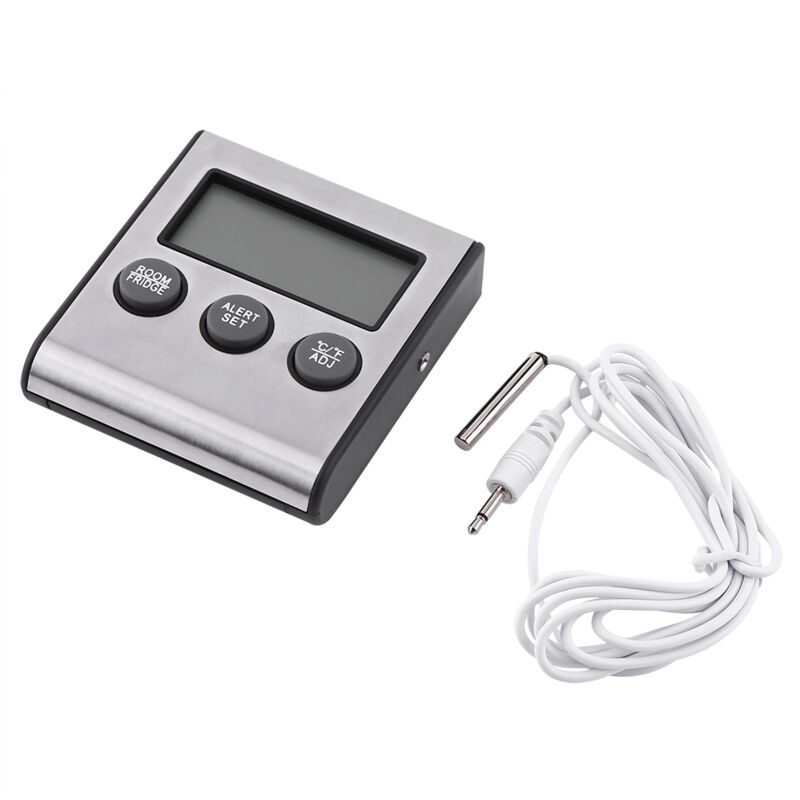 foto del prodotto jeffergarden nuovo termometro digitale per frigorifero con temperatura lcd e congelatore, con magnete e supporto