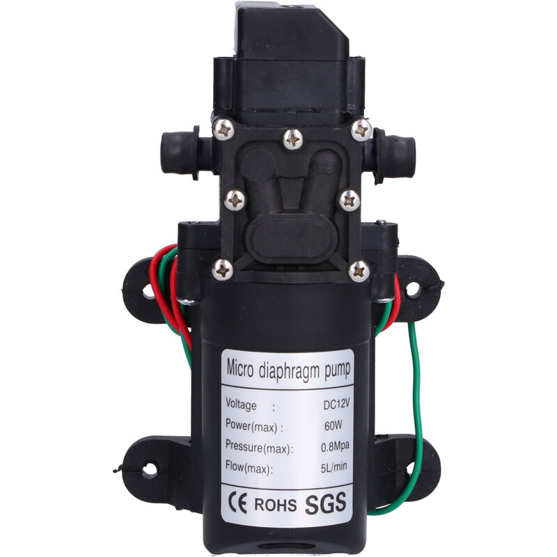 foto del prodotto jeffergarden pompa a membrana a pressione dell acqua 12v 60w spruzzatore autoadescante per irrigazione da giardino piscine