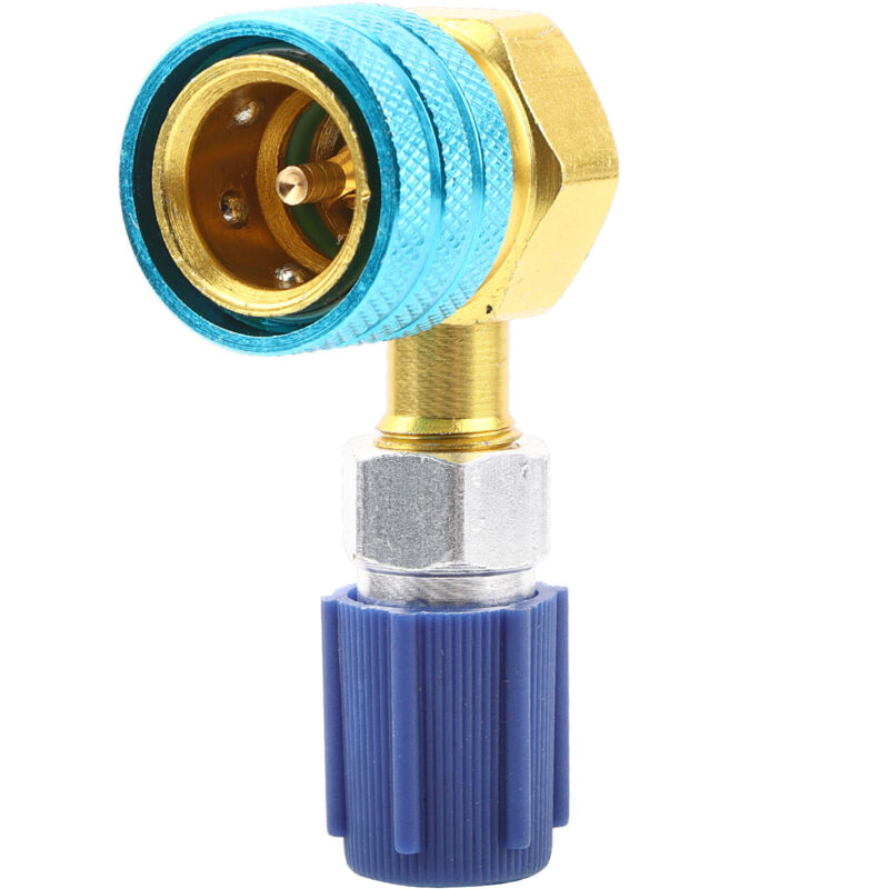 foto del prodotto jeffergarden r1234yf a r134a raccordo refrigerante automatico per aria condizionata collegamento liquido semplice ad angolo retto
