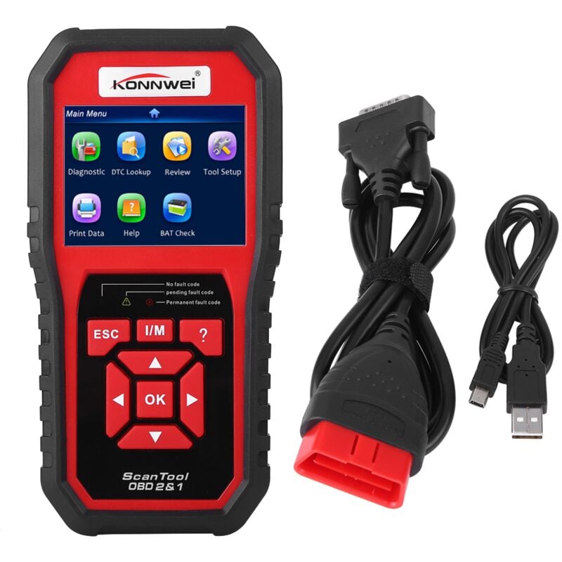 foto del prodotto jeffergarden scanner per auto test smog strumento lettore di codice diagnostico scansione multi sistema per officina riparazioni di fabbrica