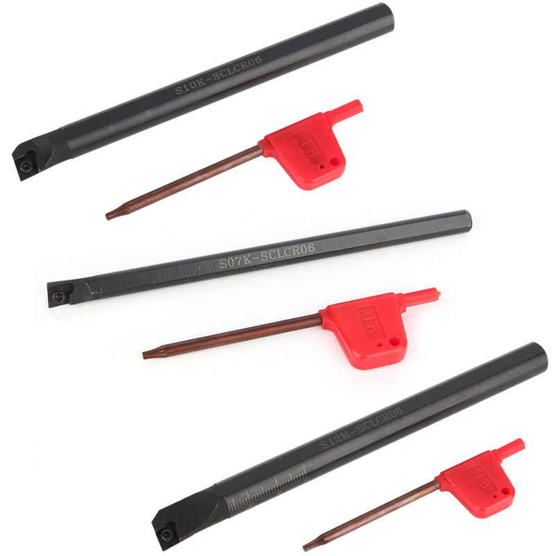 foto del prodotto jeffergarden sclcr supporto per barra di tornitura interna per alesatura per tornio 10 pezzi ccmt0602 inserto 3 pezzi chiave