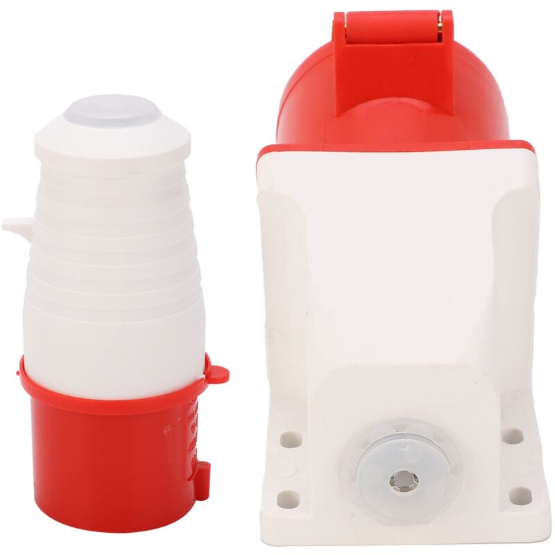 foto del prodotto jeffergarden spina di alimentazione a 4 pin set di prese per connettori industriali trifase montaggio su superficie 32 a ac380v 415v